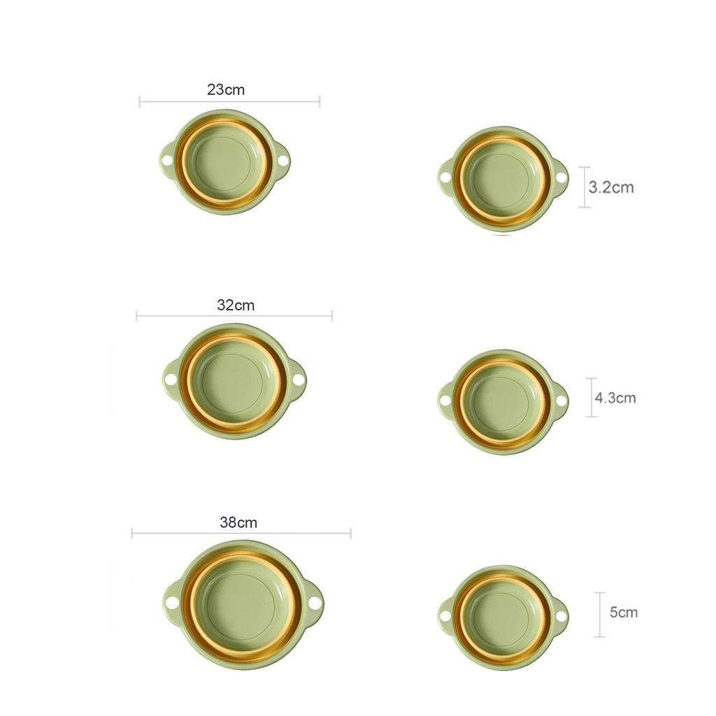 Baby Wash Basin Household Portable Folding Basin Plastic Clothes Vegatable Washing Basin