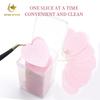 Lash Extension Lint Free Soft Pink Lash Adhesive Wipes Eyelash Glue Remover Cleaning Cotton Pad With Plastic Box Wipes