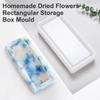 Rectangular Storage Box Silicones Mold Concrete Cement Making Mould Organizers Case Plaster Epoxy Resins Molds Home Decors