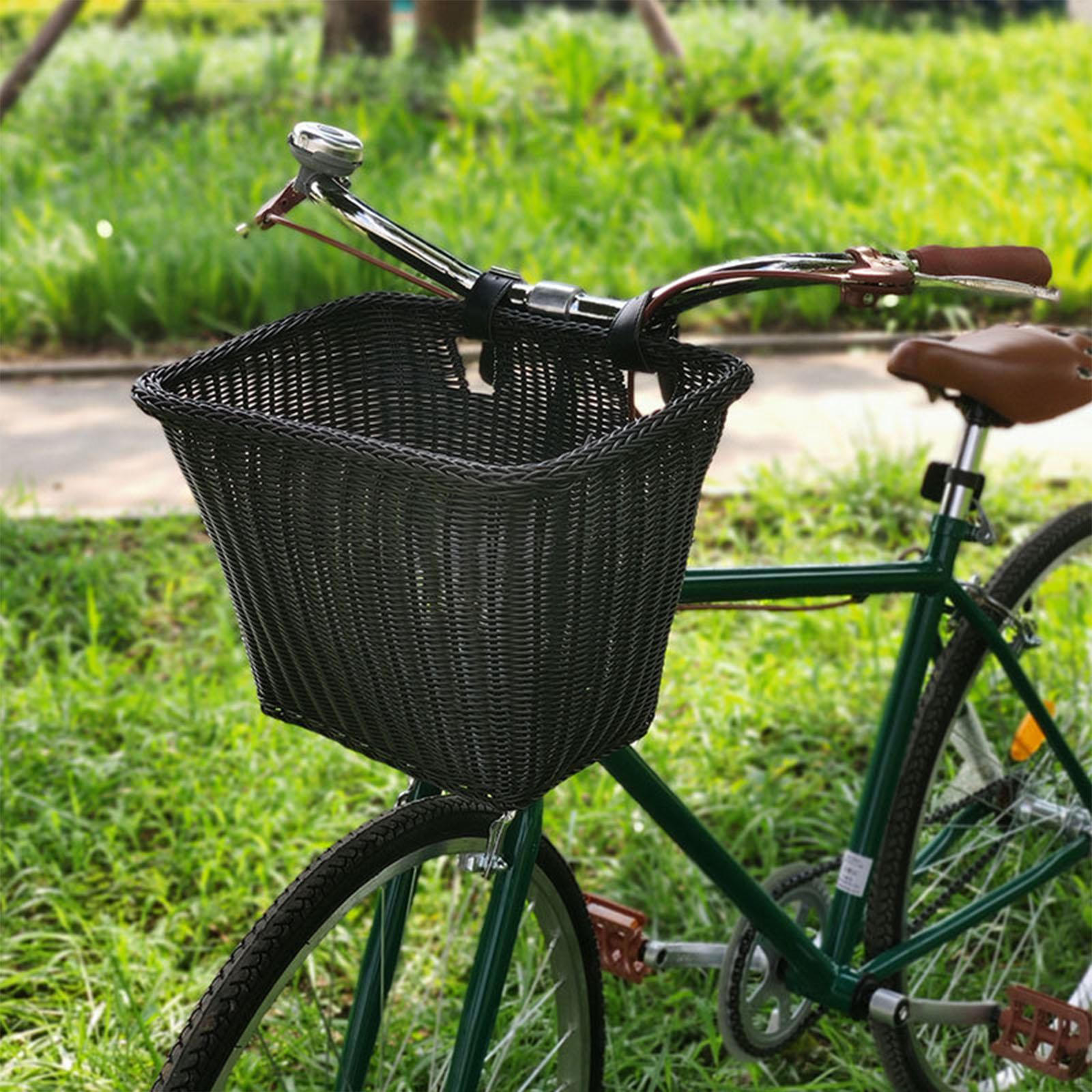 

Корзина для велосипеда на передний руль — просторная и устойчивая к погодным условиям велосипедная экипировка чёрный