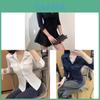 Soft Satin Sleeveless Polo Shirt With 3d Effect For Elegant Women Spring Fashion