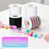 Stretchy Bracelet String Kit For DIY Crafts, 4 Rolls Elastic String With Scissors& Beading Needle, 1Mm Thickness Cord