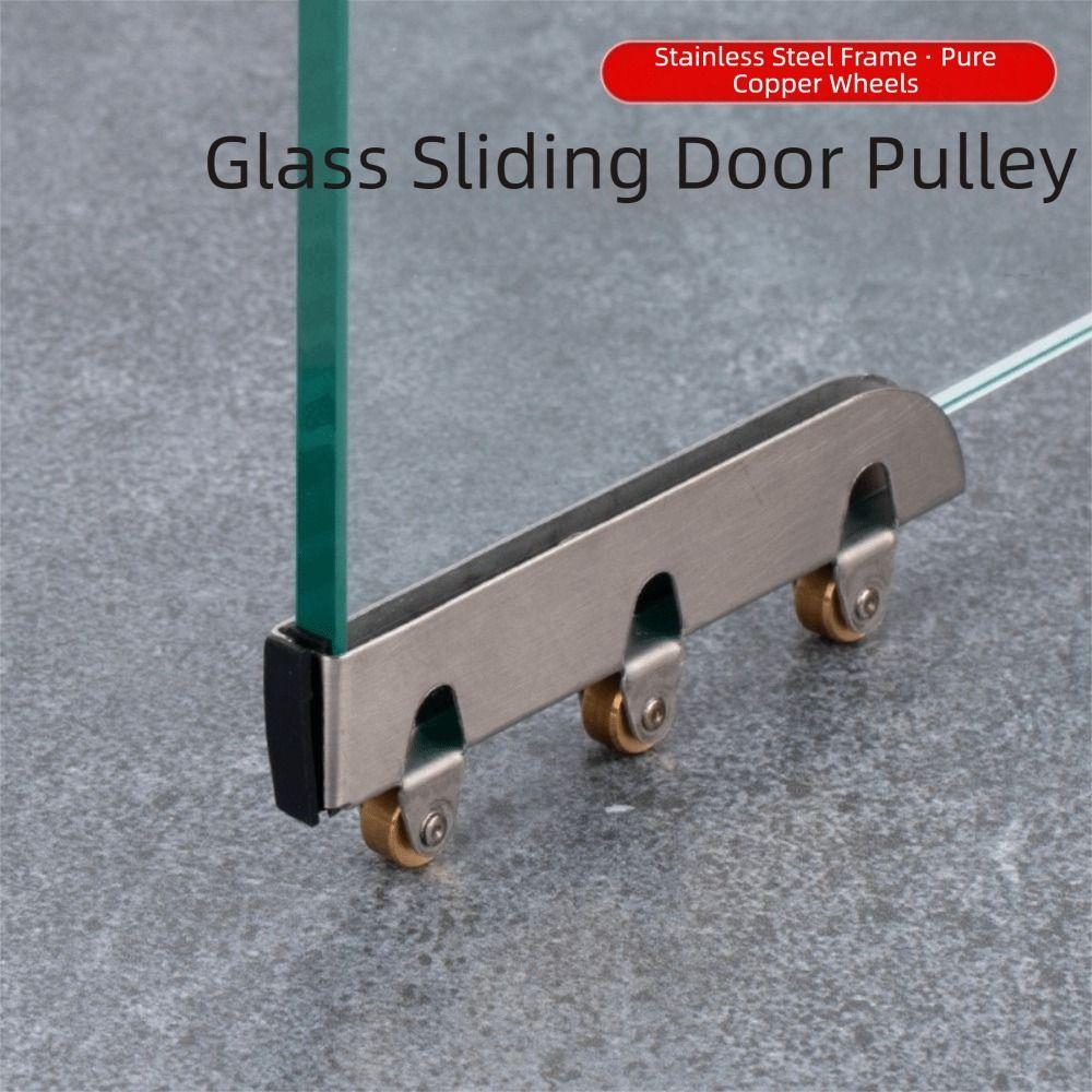 Role Fereastră Scripete Oțel Inoxidabil Sticlă Ușă Glisantă Scripete Scripete Ușă Sticlă Fără Ramă