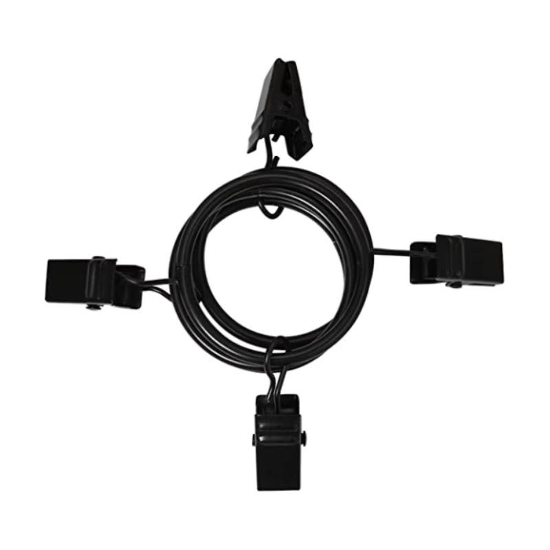 48PCS Curtain Ring with Clip, Curtain Clip with Loop, Hook Curtain Ring 1.26" Inner Diameter, Fits 1" (approx. 2.5 Cm) Curtain Rod