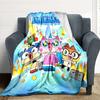 1pc Unikitty Characters Cozy Print Blanket Lightweight Warm Flannel Throw Blanket For Sofa, Bed, Living Room