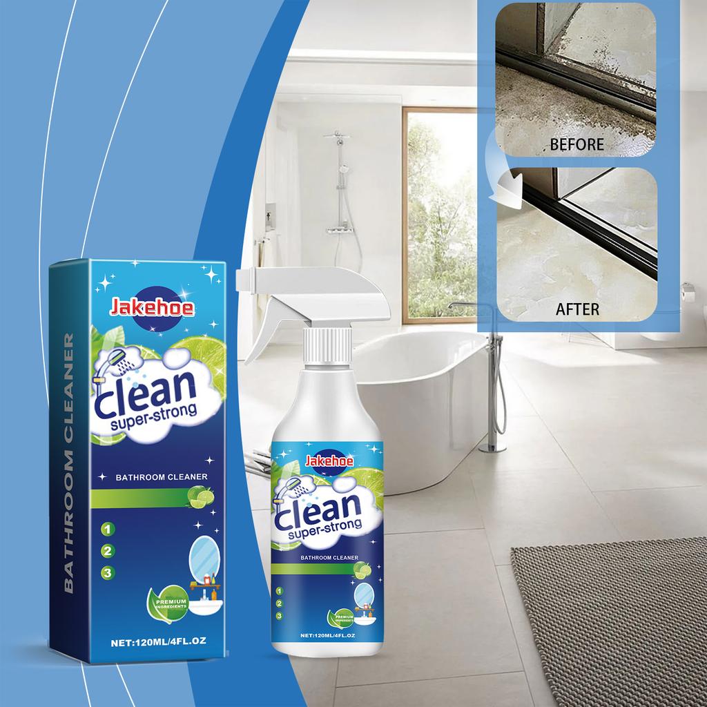 Premium Bathroom Cleaner Spray Super Strong Deep Cleaning Remove Soap Limescale Hard Water Stains Multi-Surface Descaling Spray
