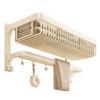cmaos Foldable Bathroom Towel Rack with Storage Shelf