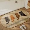 Cartoon Floor Mat Bathroom Water Absorbing Quick Drying Foot Mat Dirt Resistant and Easy To Maintain Carpet