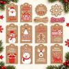 Christmas Gift Label and Reading Marker Set, 120 Paper Labels with String for Presents, Greeting Cards, Table Cards, and Party Favors