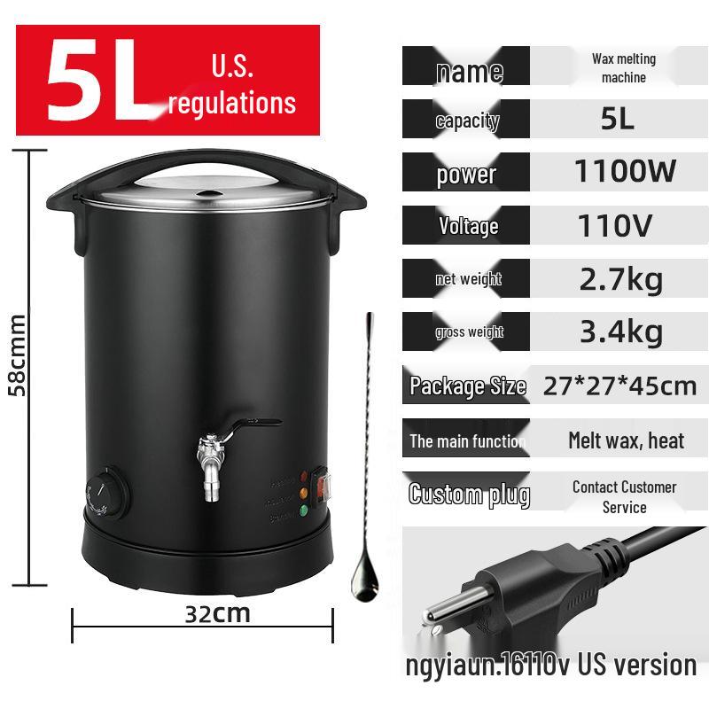 European & American Standard Stainless Steel Beauty Salon Wax Melting Machine