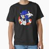 Sonic 1021 Shadow the Hedgehog Gift T Shirt for Man Large Size Tops Anime Graphic Print Y2k Clothes Cartoon Tee