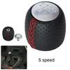 Driving Experience Improvement Shift Lever Stylish Gear Shift Knob Chrome Silver 5 6-speed Cap Chrome Silver Finish
