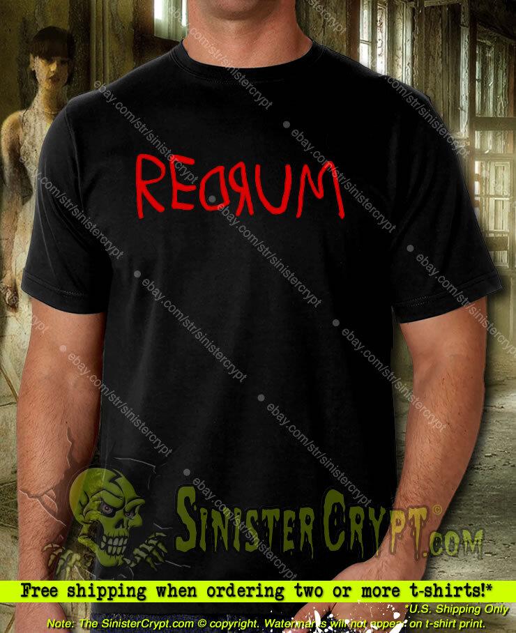 

REDRUM t-shirt The Shining, Vintage Horror, Overlook Hotel, sizes S to 6XL Unisex T-Shirt XXXL