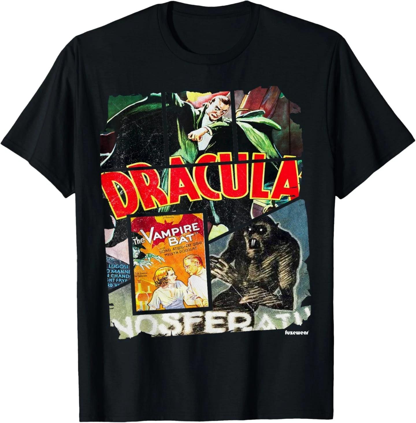Vintage Style Horror Nosferatu Movie Poster Collage T-Shirt T-Shirt 100