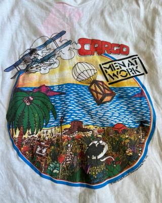 T-shirt Vintage 1983 Men At Work Shirt de Concert de Tournée Taille Unique SEG_217 T-shirt Unisexe