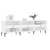 Vidaxl TV Cabinet, White, 150X30X44.5 Cm, Wood-Based Material