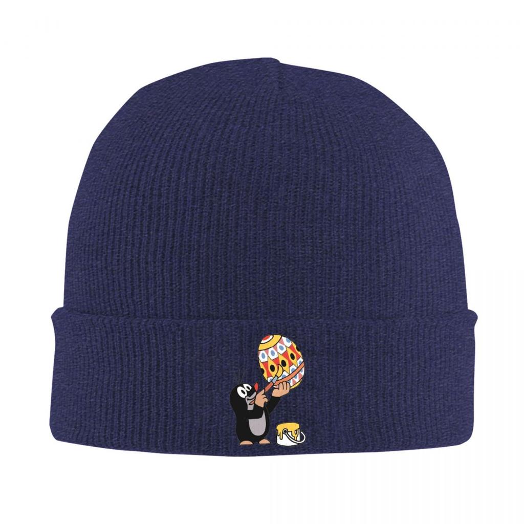 Mole Happy Krtek Warm Knitted Cap Winter Knit Bonnet Hat Skullies Beanies Hip Hop Caps for Unisex