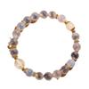 Sugar Heart Agate Bracelet, Single-loop Carved White Crystal Bracelet, Auspicious Gift, Zodiac Agate Bracelet for Men and Women Born In the Year of