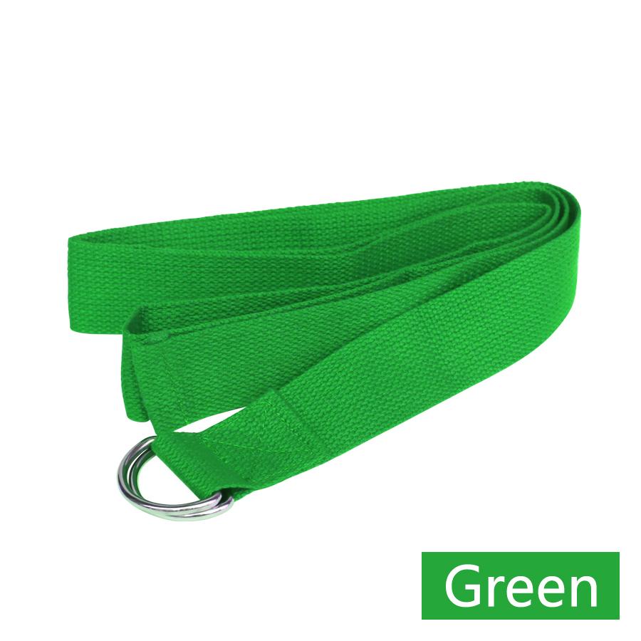 High Quality Durable Adjustable D-Ring Buckle Cotton Yoga Strap
