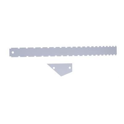 Guitar Measuring Tool Set Silver Aluminum Neck Straight Edge Fret Leveling Ruler GaugeSilver