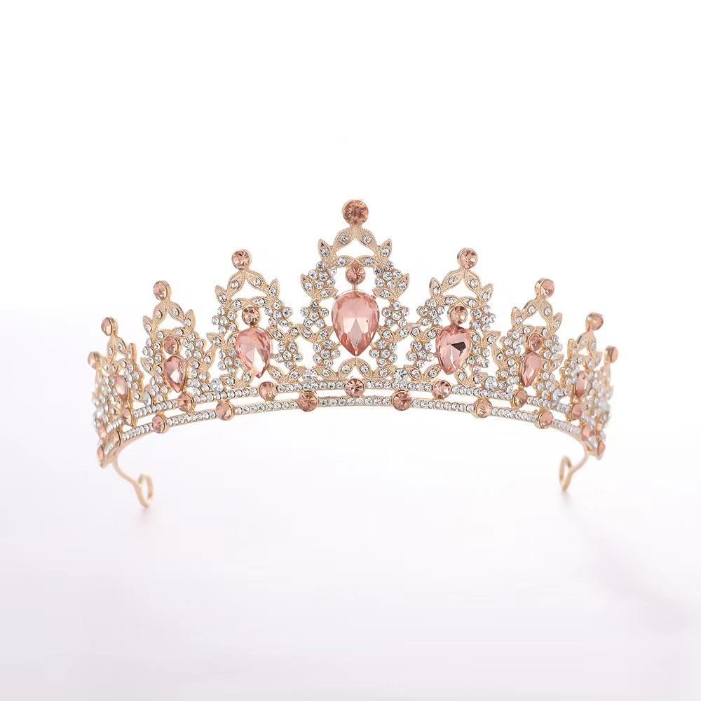 Bride's Crown Headband Alloy Rhinestone  Wedding Crown  Birthday Hair Accessory  Style Headband Accessory