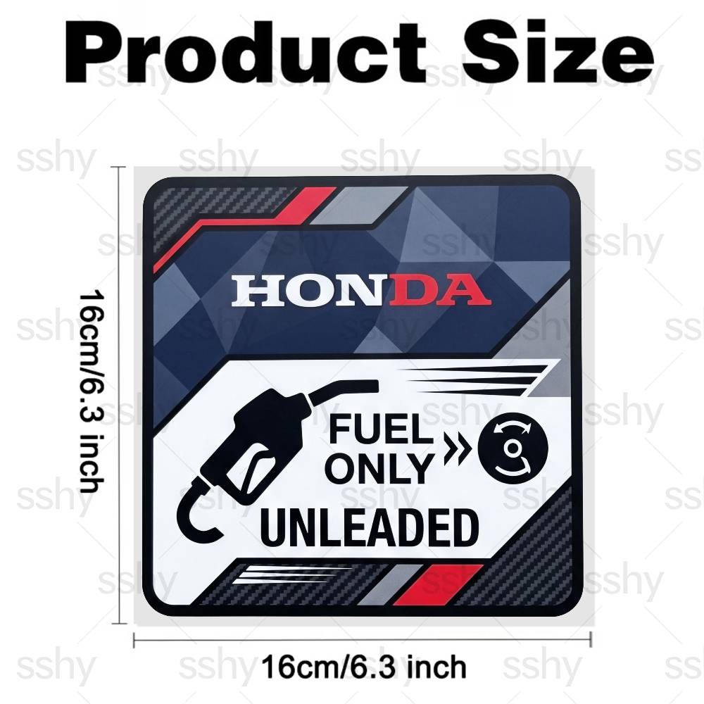 FOR HONDA Car Fuel Tank Cap Sticker Funny Auto Decal Waterproof Vinyl Sticker 16x16cm