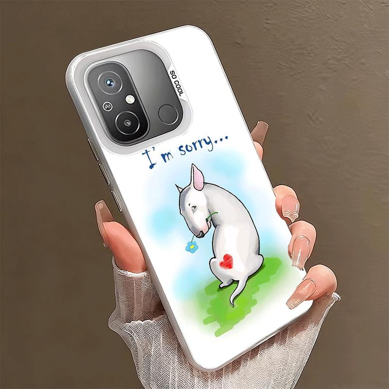 

Bull Terrier Dog Cute Puppies Shockproof Phone Case for Xiaomi Poco X7 X6 X5 X3 Pro F7 Ultra M8 Redmi 15C 15 14C 13C 12C 10C 13 Xiaomi Redmi 13C