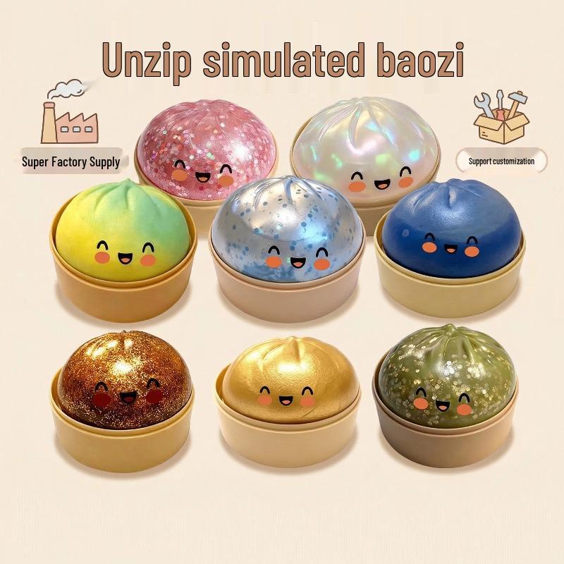 Realistic Prank Baozi Squeeze Toy - Slow Rebound Stress Relief