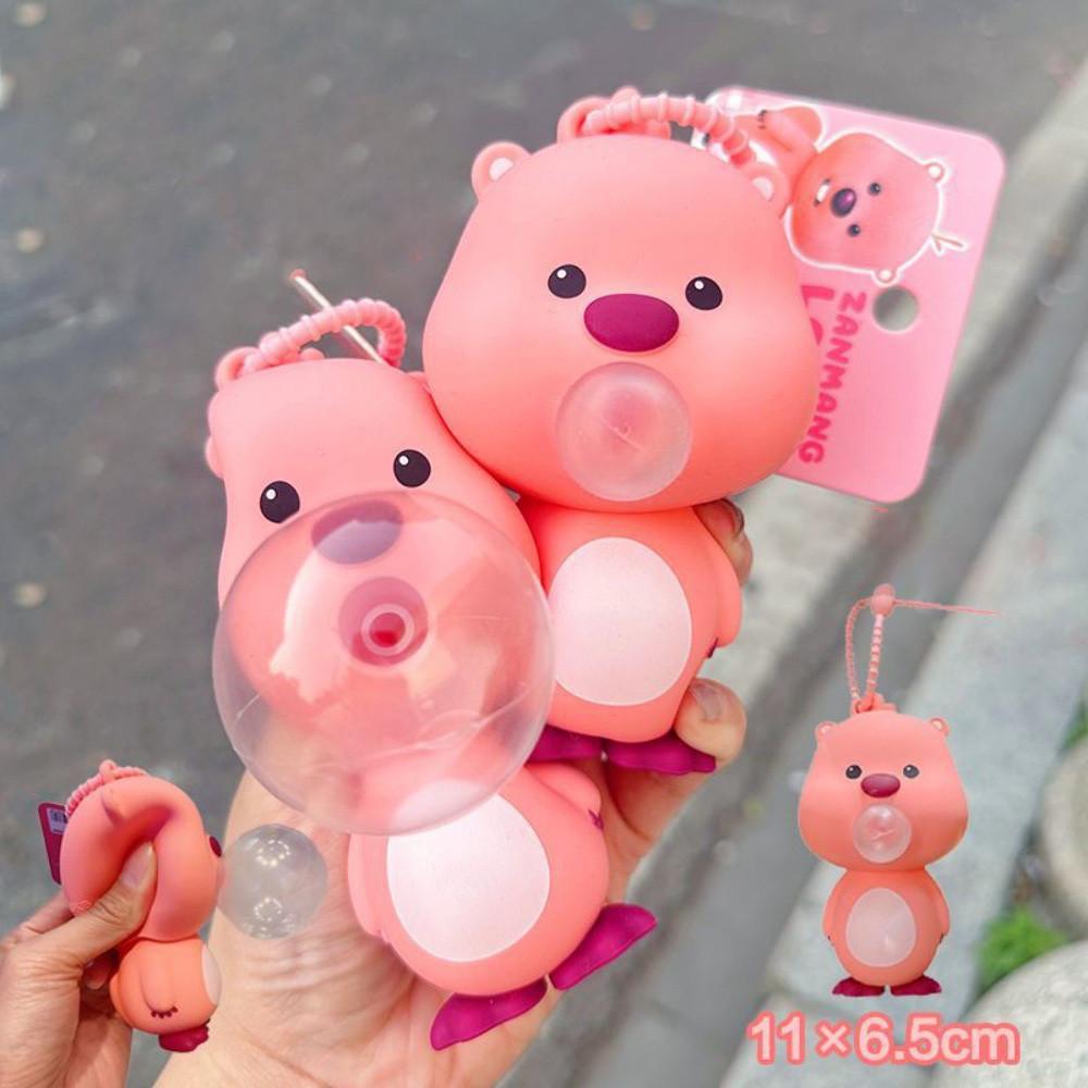 Capybara Bubble-blowing Squishy Toy Stress-relieving Doubles As A Keychain Fun for Decompression.