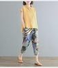Women's 2024 Summer Retro Loose Cotton & Linen Mid-Sleeve Doll Collar Shirt