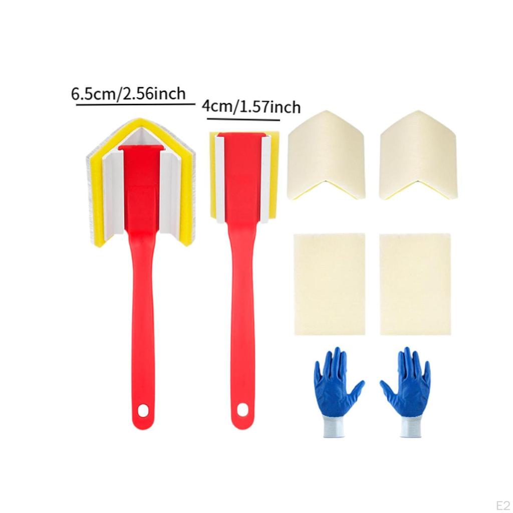 Corner Painting Tools, Trim Paint Edger 3 In 1 Multifunction Parts,Paint Pad Set for Wall