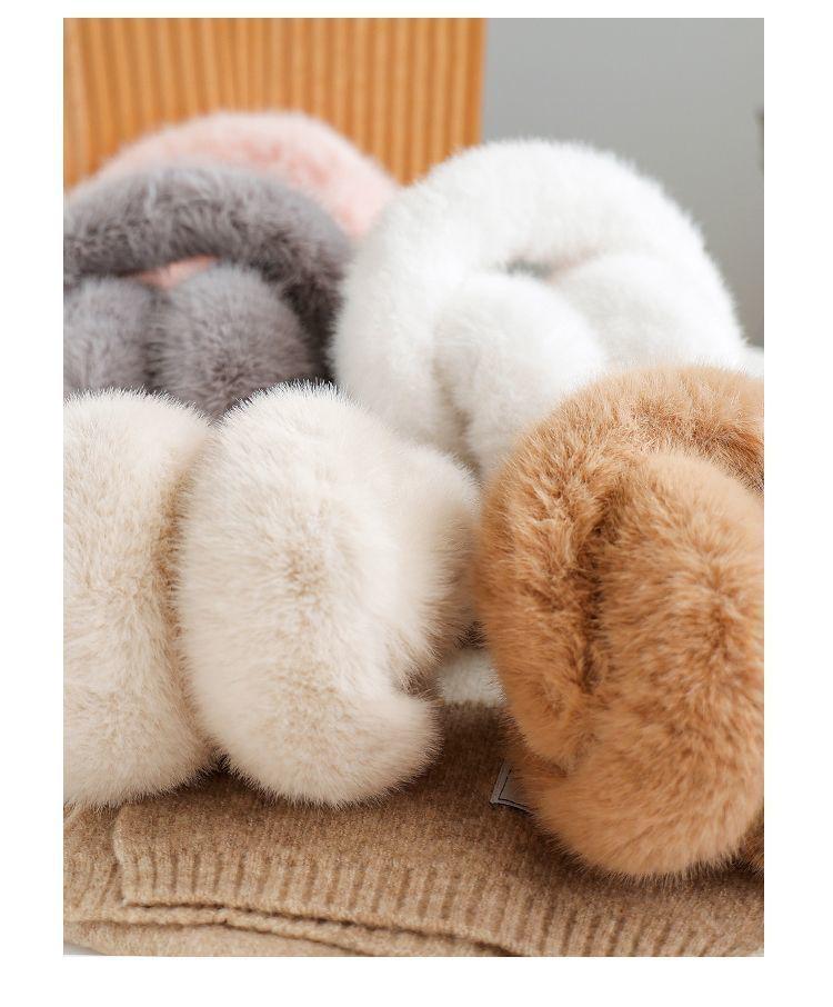 Cozy Foldable Winter Earmuffs: Cute, Warm, and Cold-Proof.