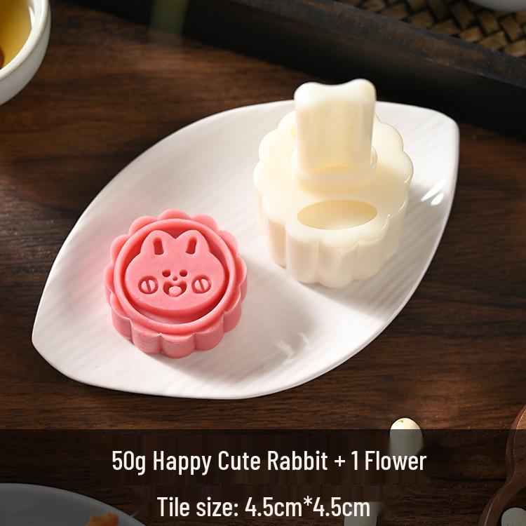 Mid-Autumn Mooncake Press - Flower Ice Skin Mold for Pastry & Mung Bean Cake