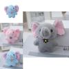 Adorable Plush Elephant Keychain Toy Soft Stuffed Animal Cute Keyring Gift