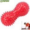 1Pcs Double Peanut Massage Lacrosse Ball,Spiky Therapy Ball Forback Shoulder Muscle Release Relief Deep Tissue Massage Yoga Ball