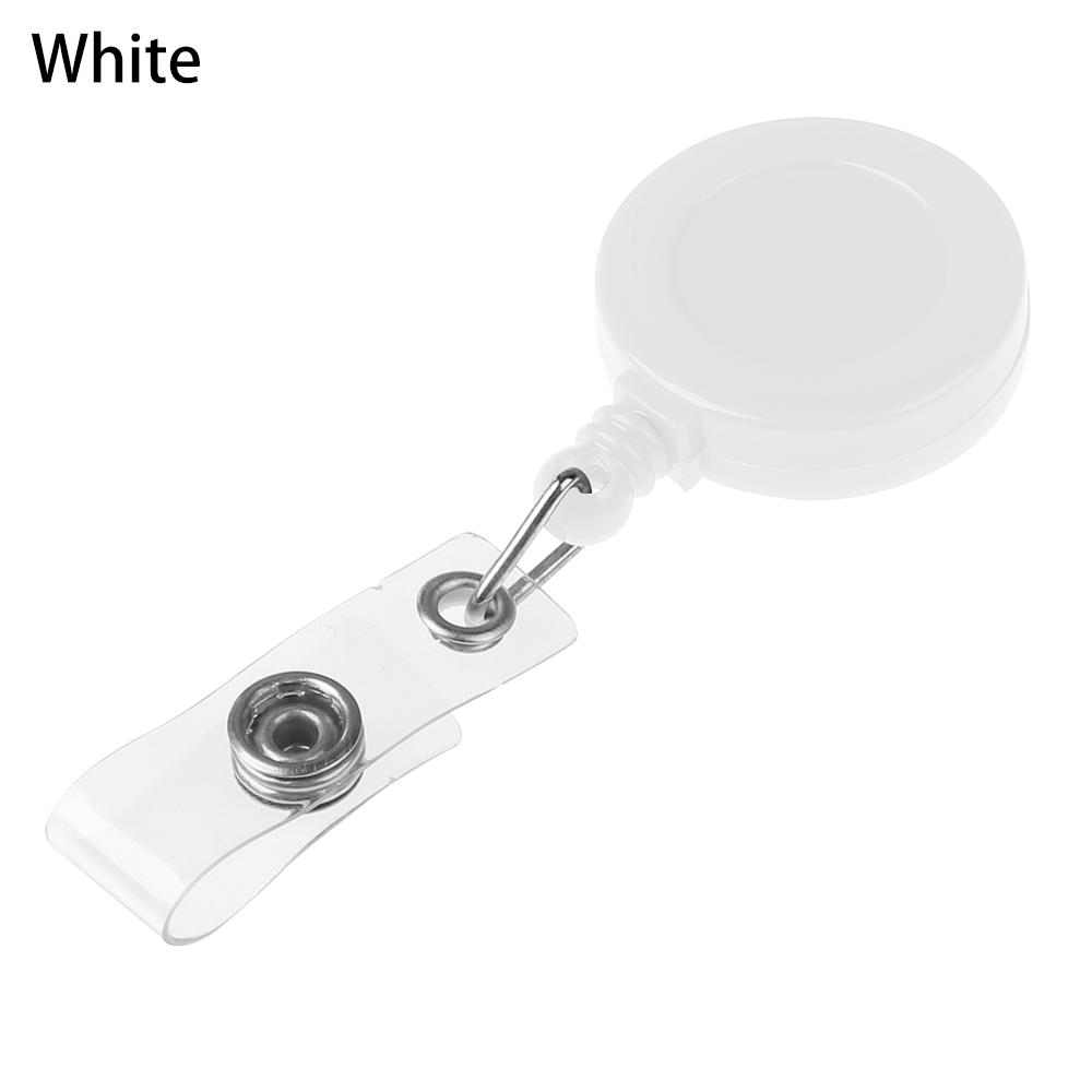 

Unisex Retractable 1/2PC Reel Pull Keychain ID Badge Lanyard Name Tag Key Card Holder Belt Clip Durable Key Ring Bag Chain Clip