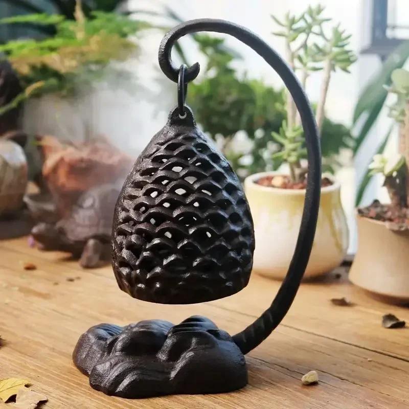 Европейский стиль Дворцовые украшения Чугунные Ретро Сова Шишка Подсвечник Железное искусство Подвесной светильник Домашний декор Подсвечник