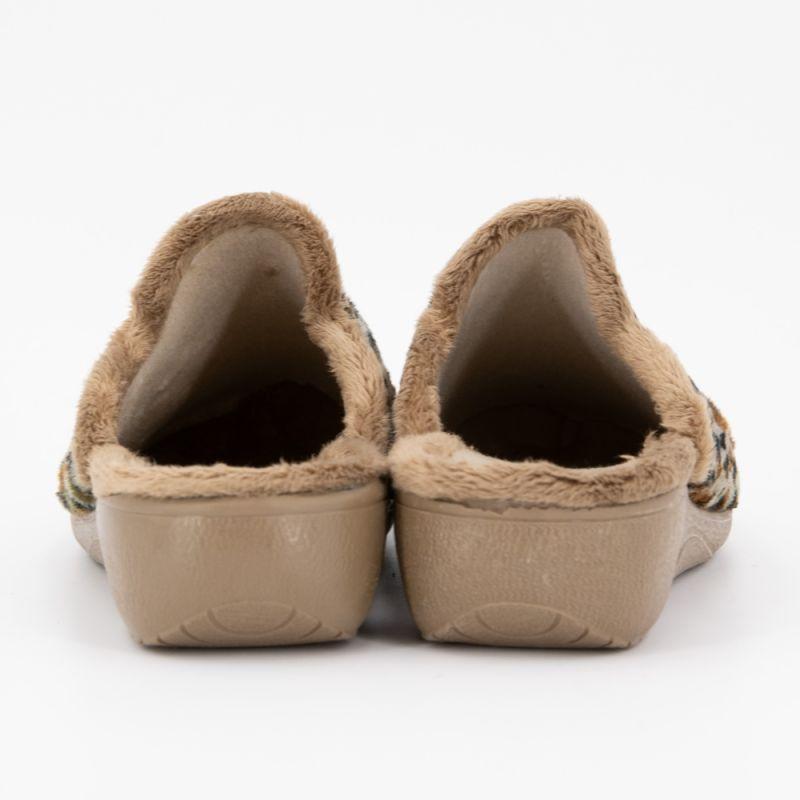 Women's Leopard Print Wedge Slippers BONADONA