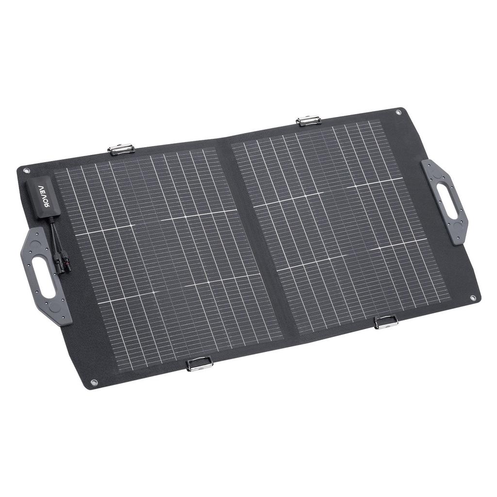 100W Bifacial Solar Panel, 16BB N-Type Foldable Monocrystalline Solar Panel Charger 24% Efficiency, Portable with MC4 Output, USB-A (QC3.0), Type-C &