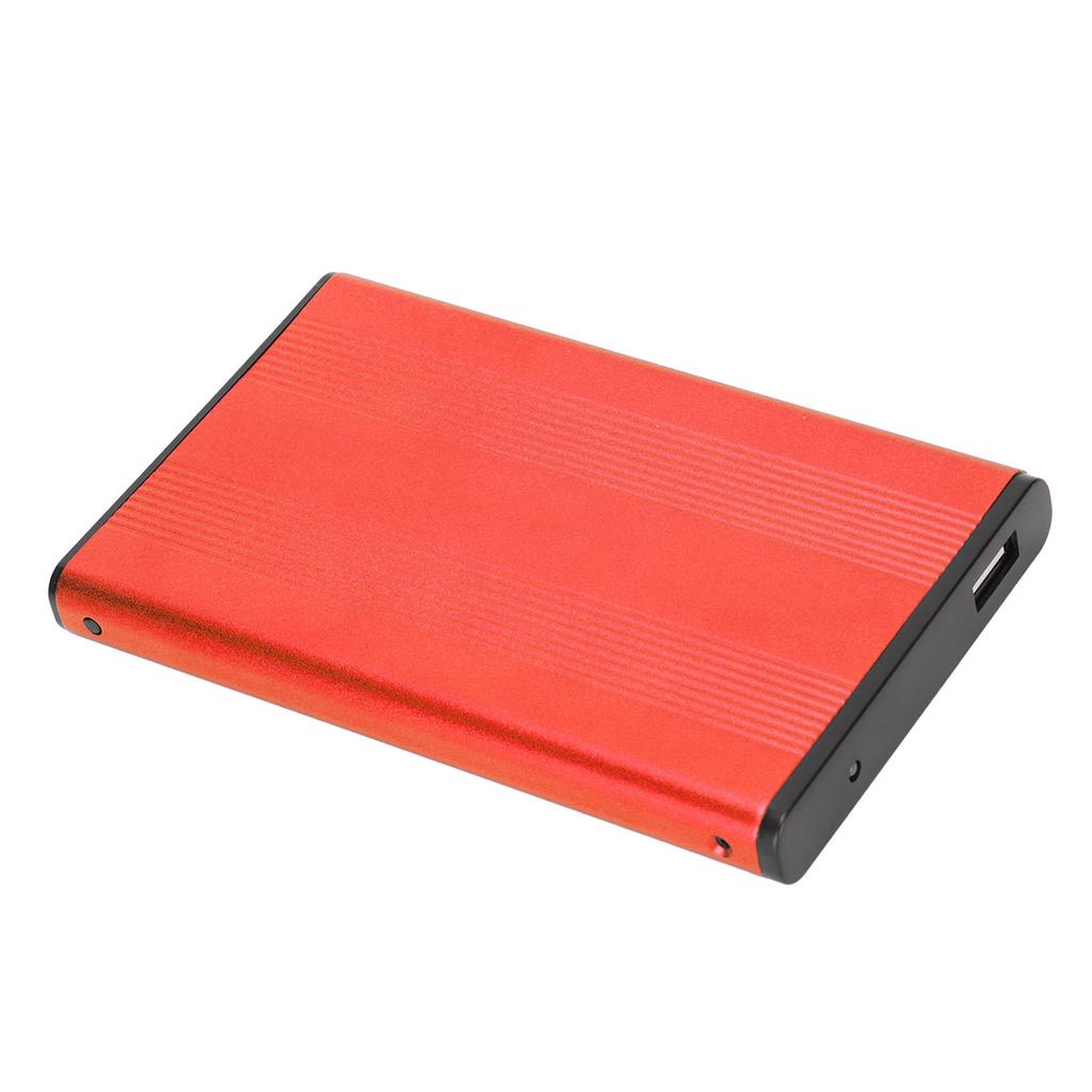 Hard Drive Enclosure 2.5in USB2.0 480Mbps Easy Installation Highly Durable Aluminum Alloy Plug and Play HDD Enclosure