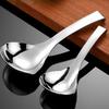 Stainless Steel Large Soup Spoon Tablespoon with Ergonomic Handle for Cooking and Serving Practical Kitchen Cookware