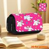 1pc Sanrio Cinnamoroll Pencil Case Suitable for Girls & Boys, Double-Layer Flip-Top School Organizer with Cinnamoroll Print, Large Capacity Travel-Fri