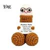 Unique Crochet Figurine Handmade Ornament, Funny Positive Desk Buddy, Cute Novelty Decoration Figurine, Emotional Support Keepsake Gift for