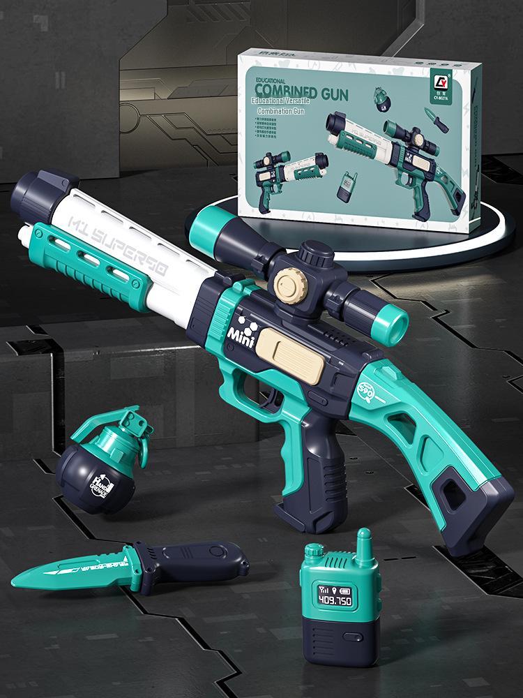 DIY Magnetic Gun Kit with Sound & Light for Kids Ages 3-6 - Educational Toy & Gift