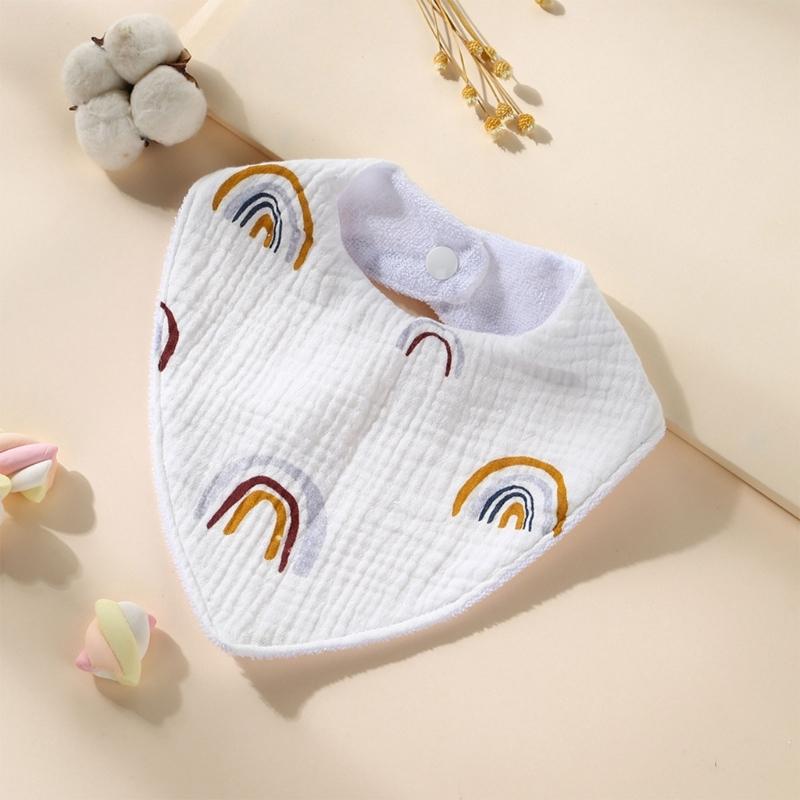 Absorbent & Waterproof Infant Bibs Stylish & Practical Bibs Cotton Burp Cloth Comfortable Perfect for Feeding & Teething