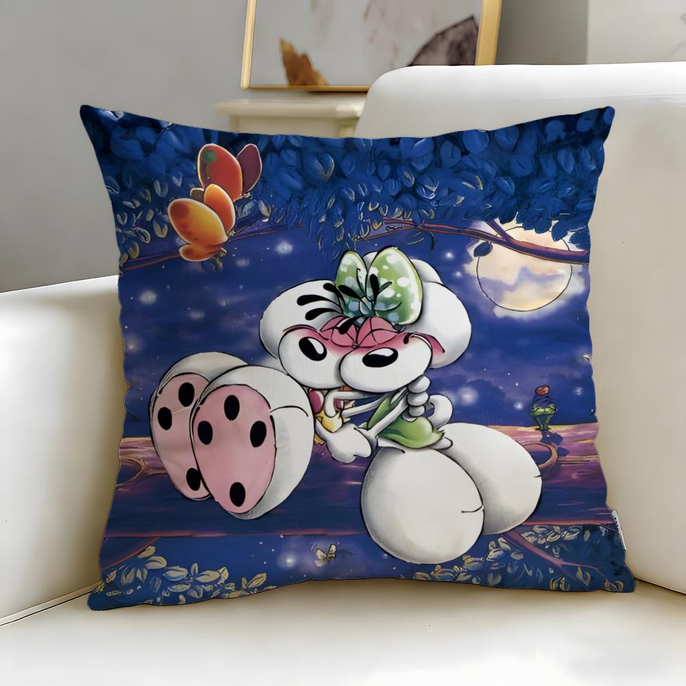 Klassischer Cartoon-Charakter Diddl Kissenbezug Weich & Leicht zu Waschen – Vielseitig für Sofa, Bett, Reise und Büro