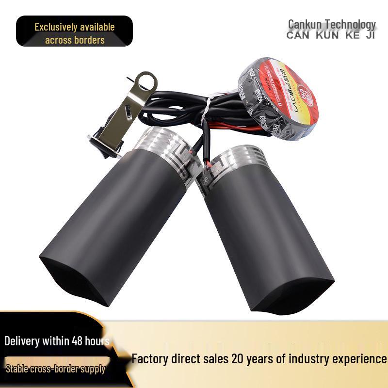 12V Motorcycle Heated Handlebar Grips with Aluminum Rocker Switch Standard