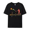 Unisex Unisex Boys Baseball Heartbeat Funky Student TShirt Normal Funny Tops Tees All Cotton Summer Tshirts Drop Shipping