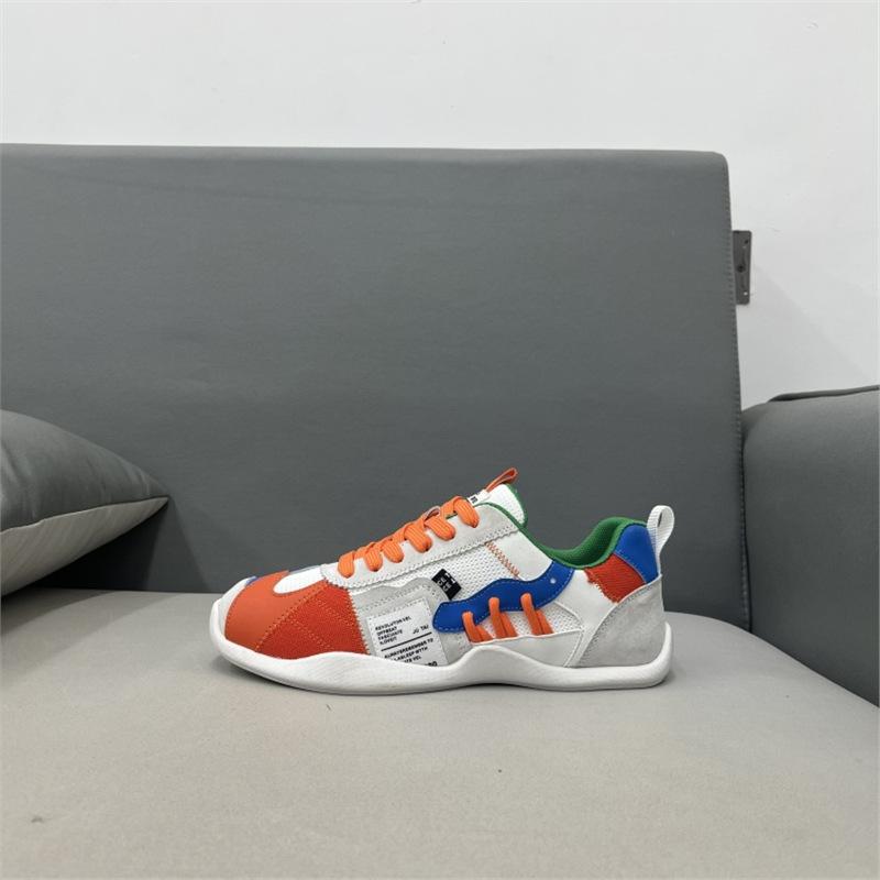 Summer new lace-up mesh breathable color matching casual shoes trendy casual xpaq