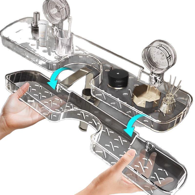 Bathroom Storage Rack, Faucet Suction Cup, Wall Mounted, Bathroom Toilet, Hand Wash, Washbasin, Wall Storage, Various Hanging Racks